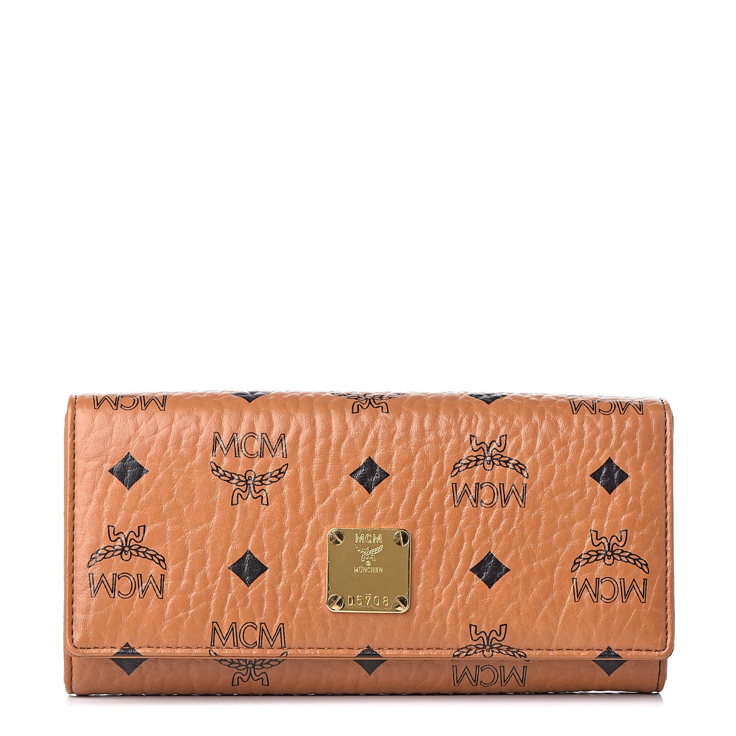 Visetos Heritage Continental Flap Wallet Cognac