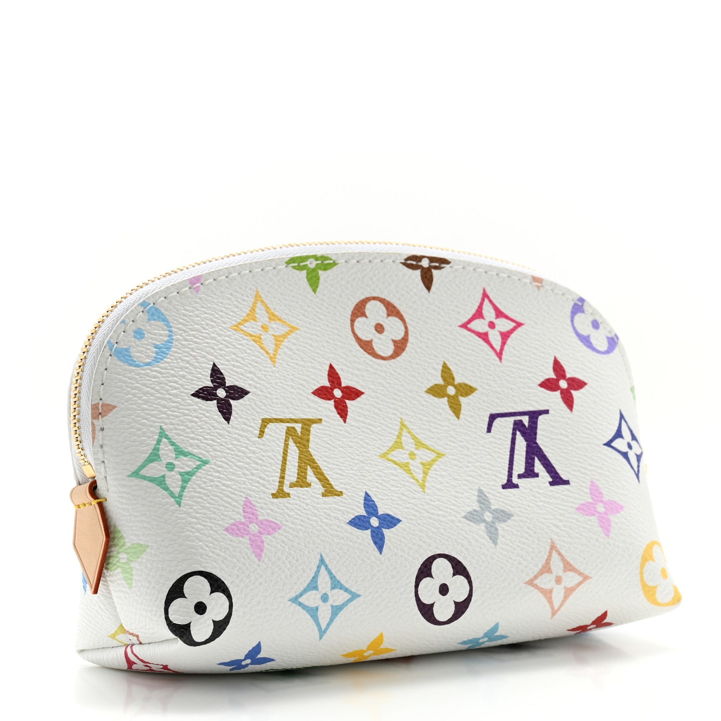 LV x TM Monogram Multicolor Cosmetic Pouch PM White