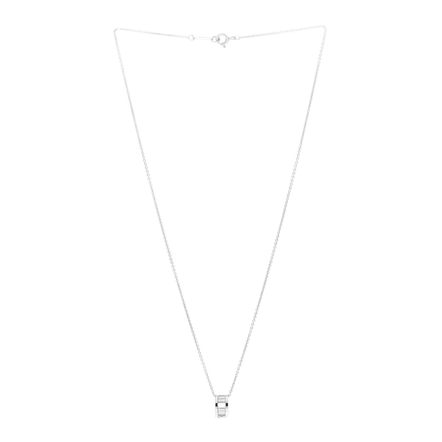 Sterling Silver Atlas Open Pendant Necklace