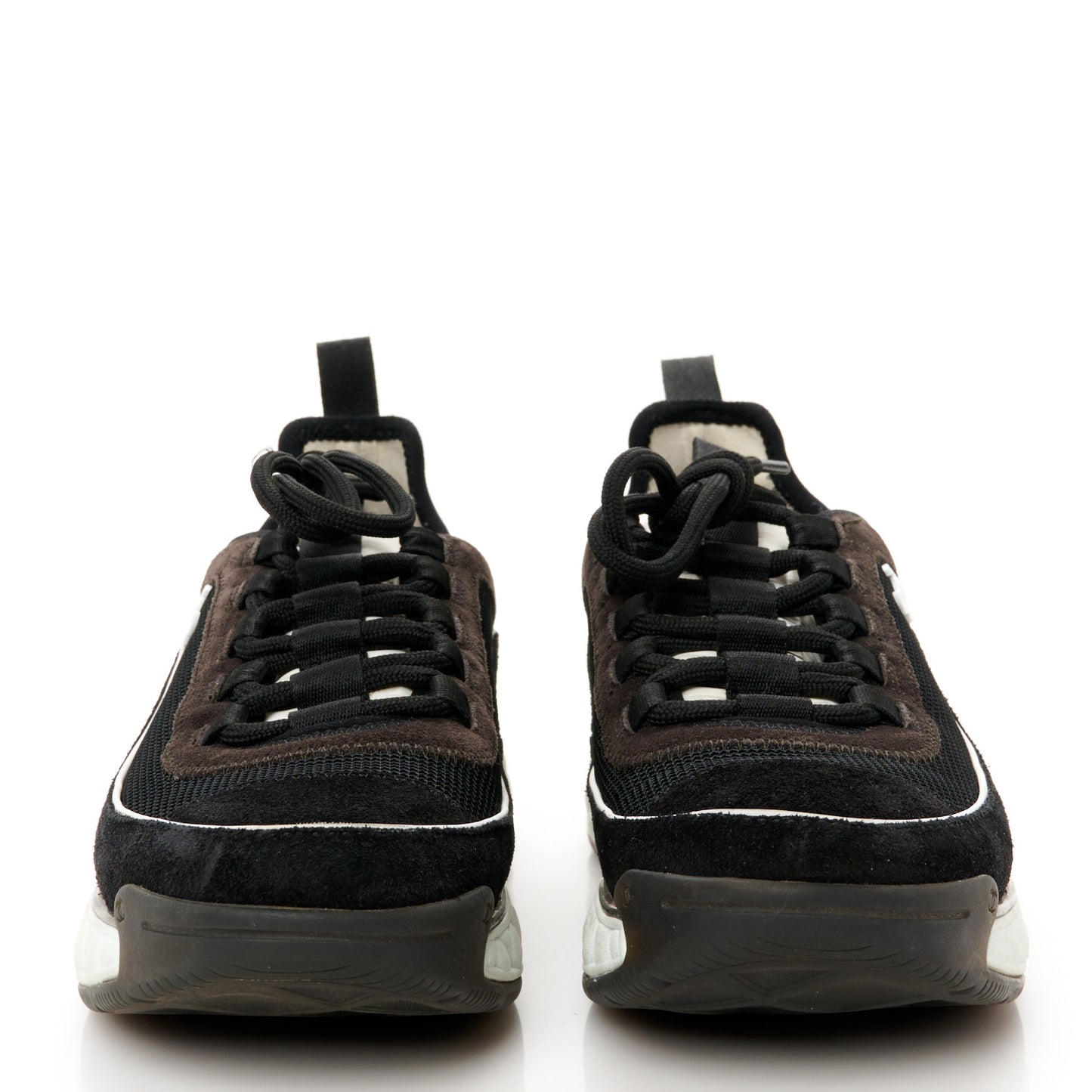 Velvet Calfskin CC Sneakers 37 Black