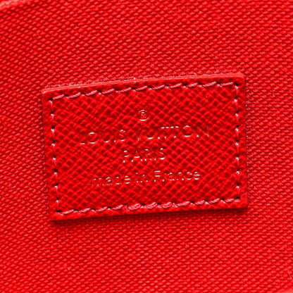 Louis Vuitton Damier Ebene Pochette Felicie Chain Wallet 6 of 9