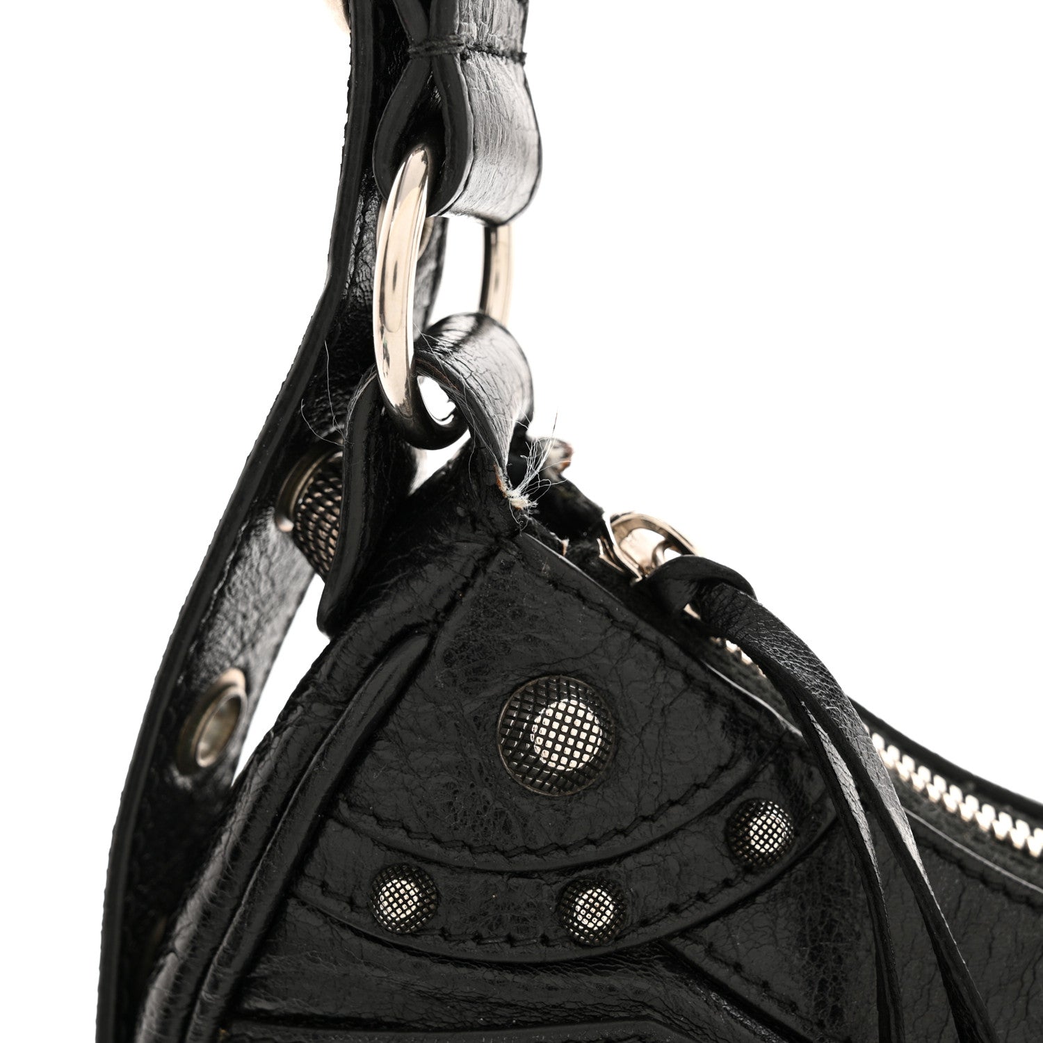 Balenciaga Agneau Arena Le Cagole Shoulder Bag XS Black 13 of 14