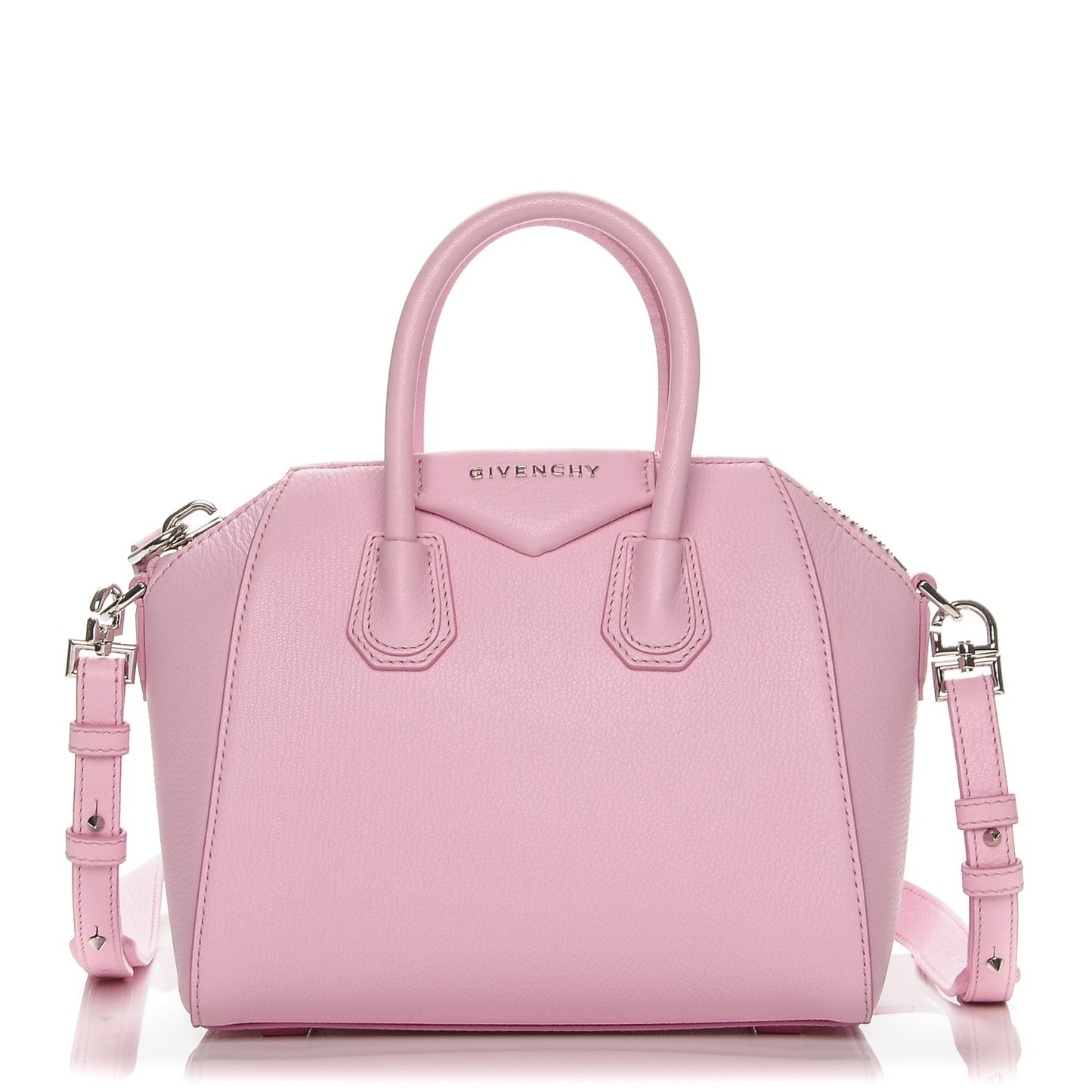 Sugar Goatskin Mini Antigona Bright Pink