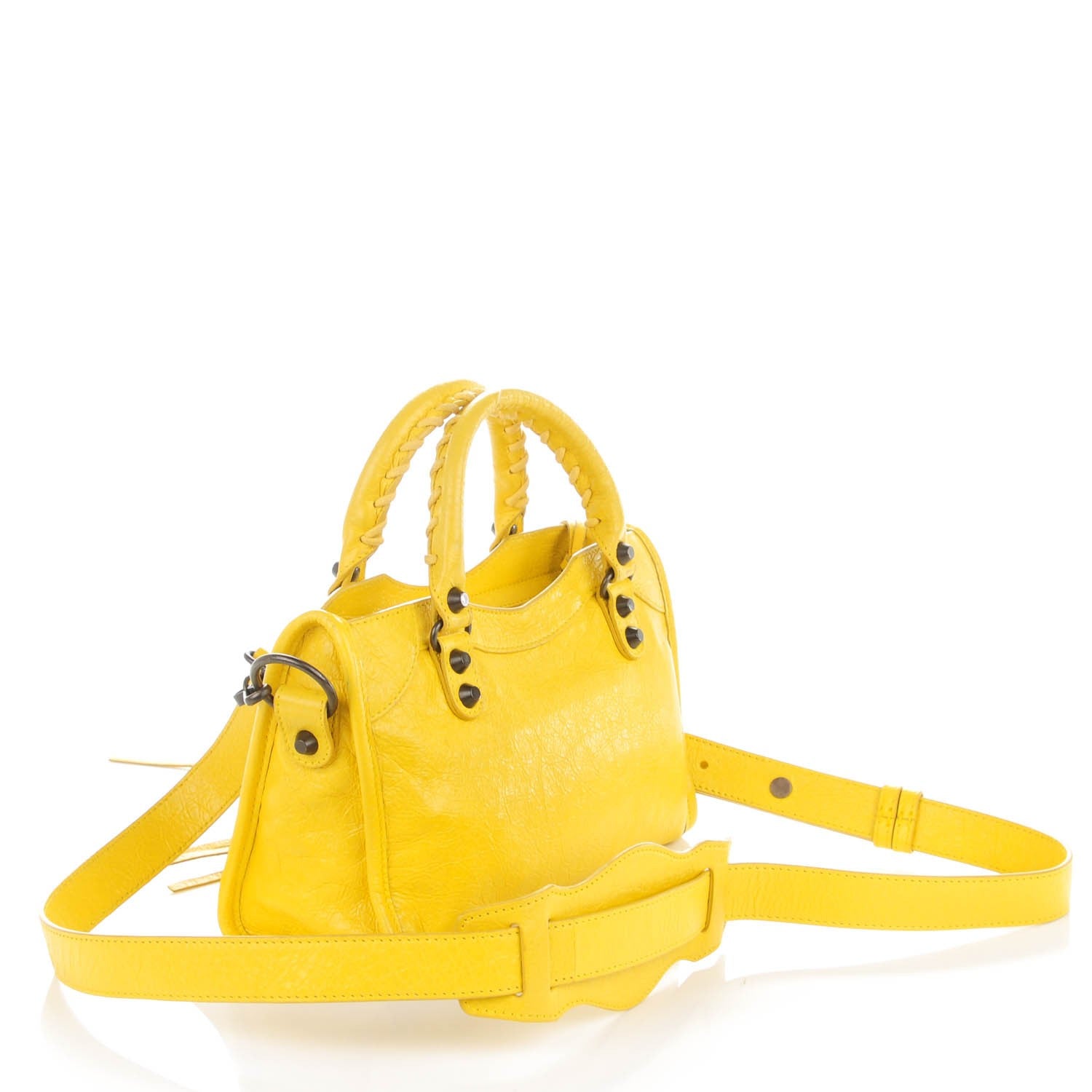 Balenciaga Agneau Classic Hardware Mini City Curry 3 of 7