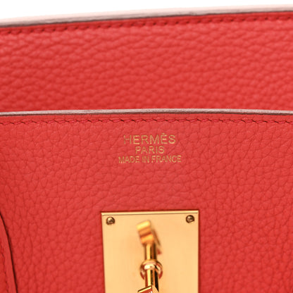 Hermes Taurillon Clemence JPG Shoulder Birkin II 42 Bougainvillea 9 of 10