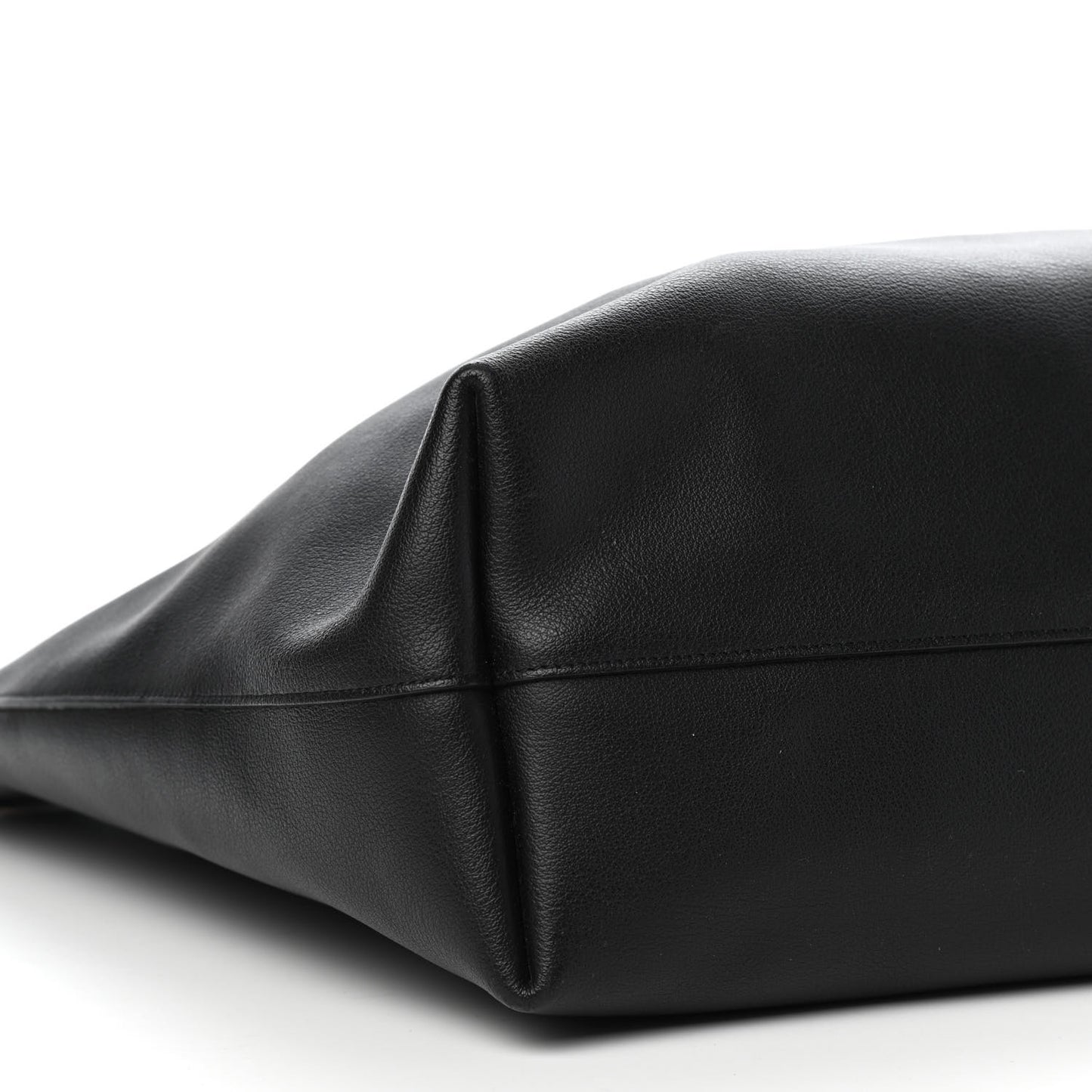 Calfskin Large Shopping Tote Black