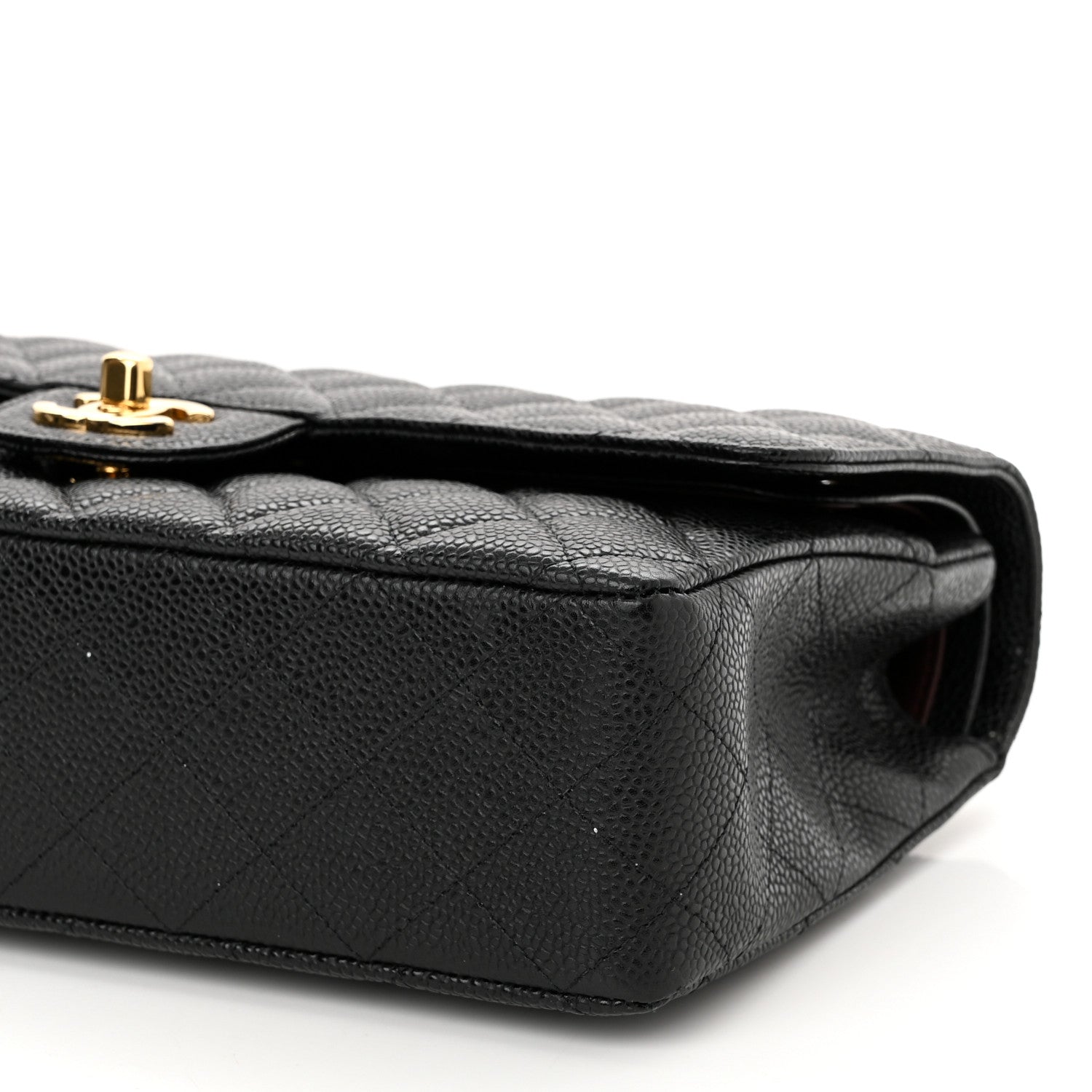 Chanel Caviar Quilted Medium Double Flap Black 10 of 14