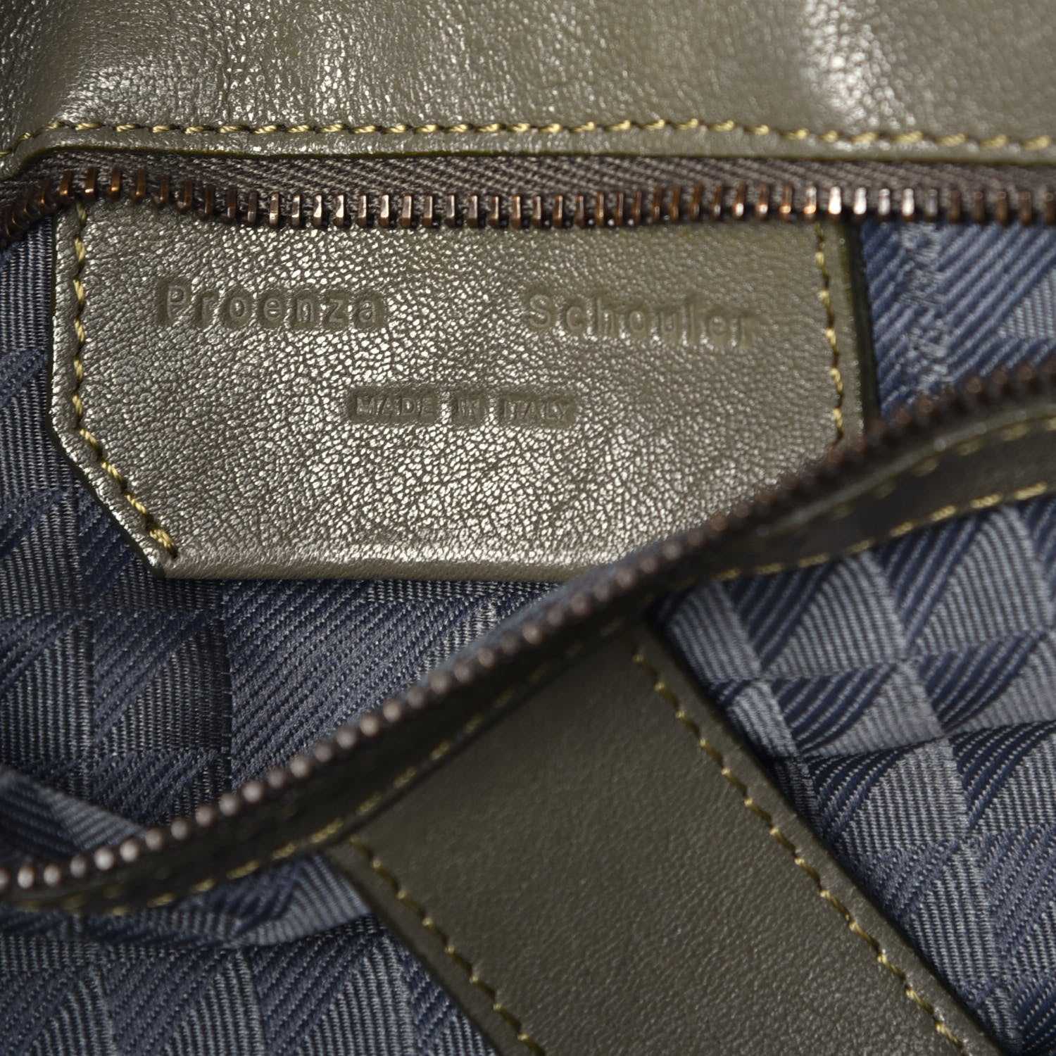 Proenza Schouler Lambskin Large PS1 Satchel Military 7 of 10