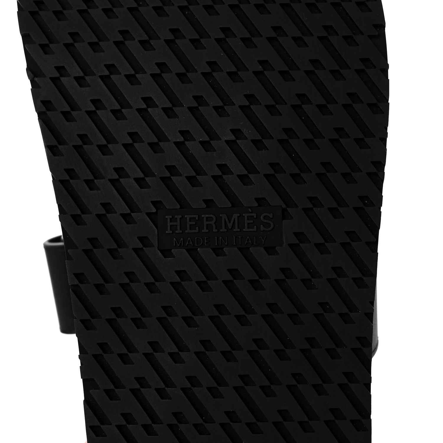 Hermes Calfskin Womens Chypre Sandals 40.5 Black 6 of 9