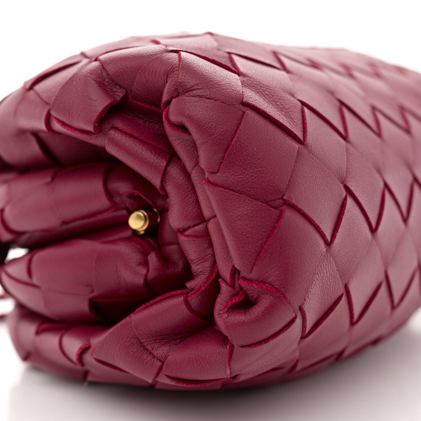 Nappa Intrecciato The Mini Pouch Amaranto