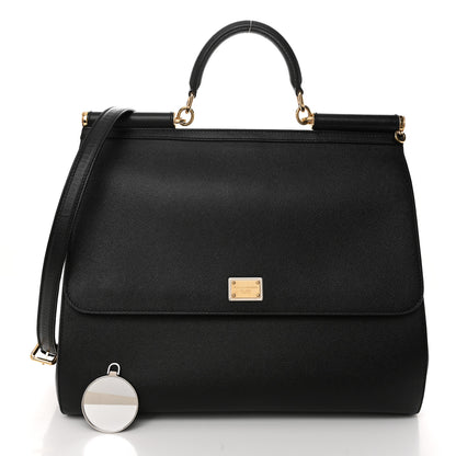 Dolce & Gabbana Dauphine Extra Large Miss Sicily Satchel Black 3 of 10