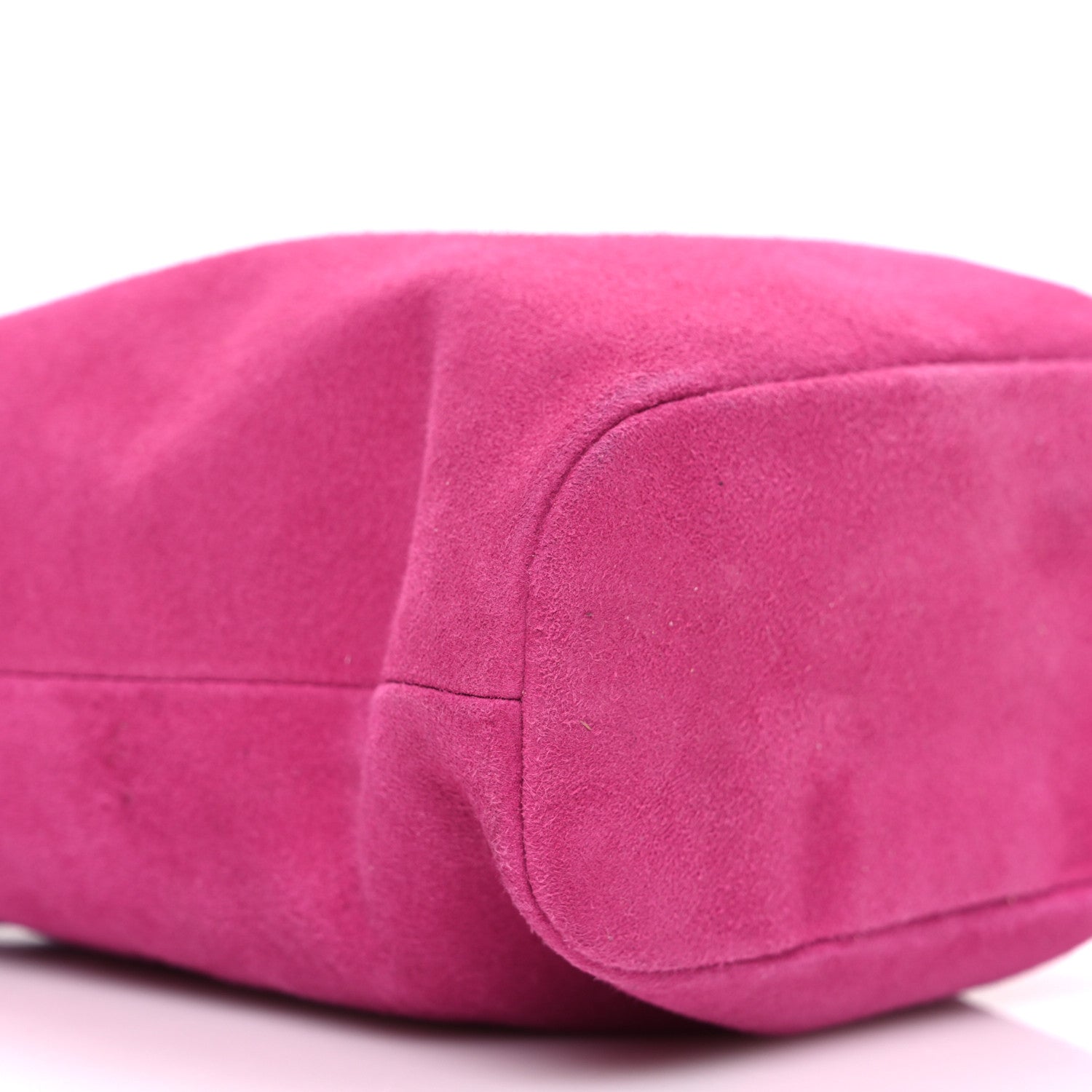 Miu Miu Camoscio Mini Drawstring Bag Fuxia 9 of 10