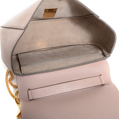 Chloe Grained Calfskin Drew Shoulder Bag Cement Pink 5 of 8