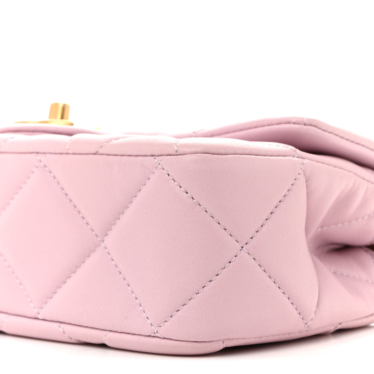 Chanel Lambskin Quilted Pearl Small Flap Light Purple 10 of 11