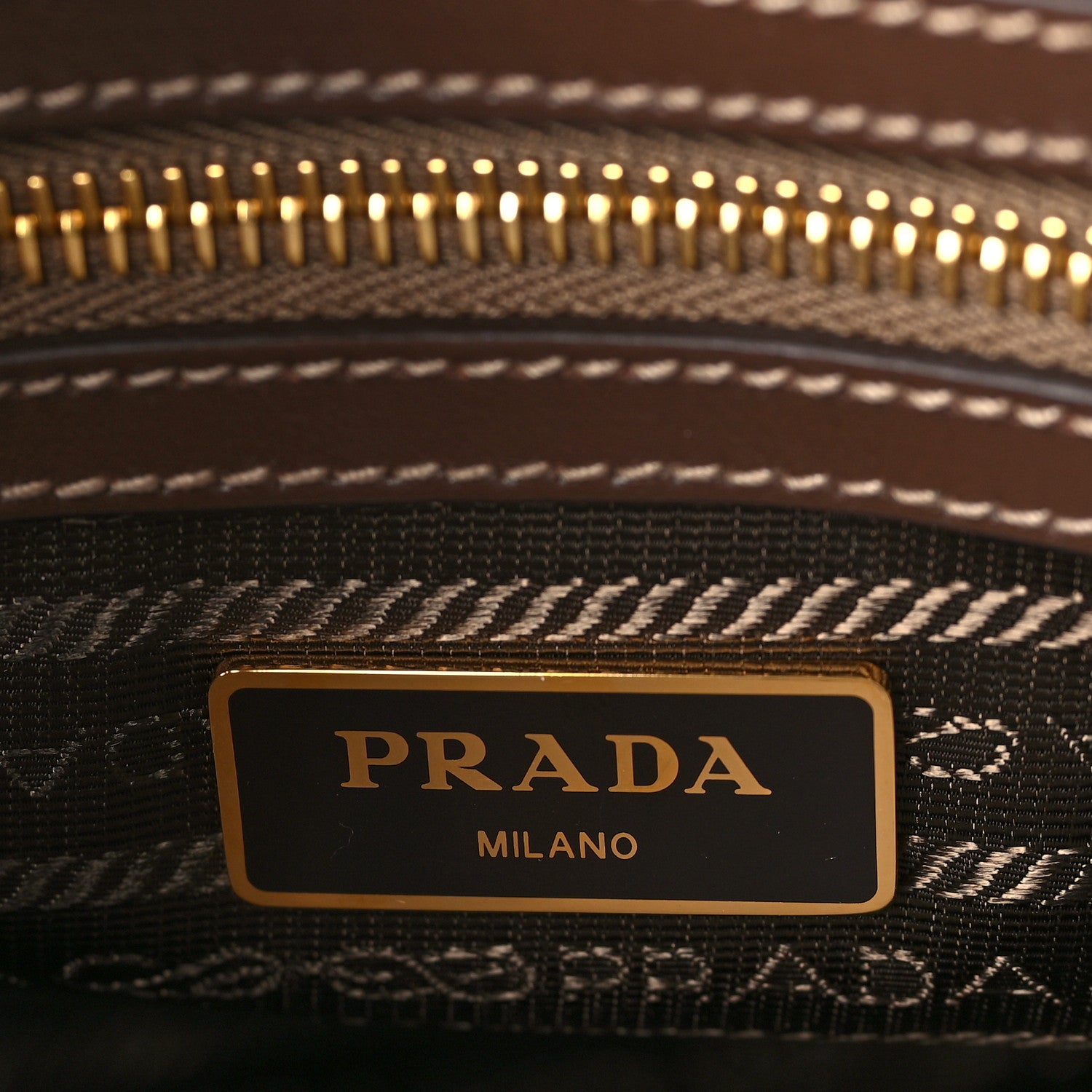 Prada Jacquard Logo Tote Corda Bruciato 5 of 8