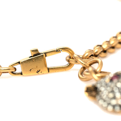 Gucci Metal Crystal Thiara Chain Belt Aged Gold 3 of 4