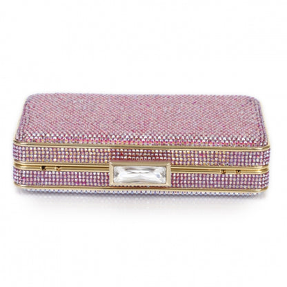 Judith Leiber Swarovski Crystal Clutch Pink 3 of 9