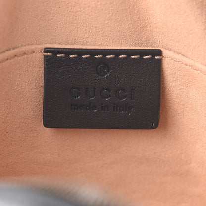 Gucci Calfskin Matelasse GG Marmont Belt Bag 85 34 Black 6 of 10