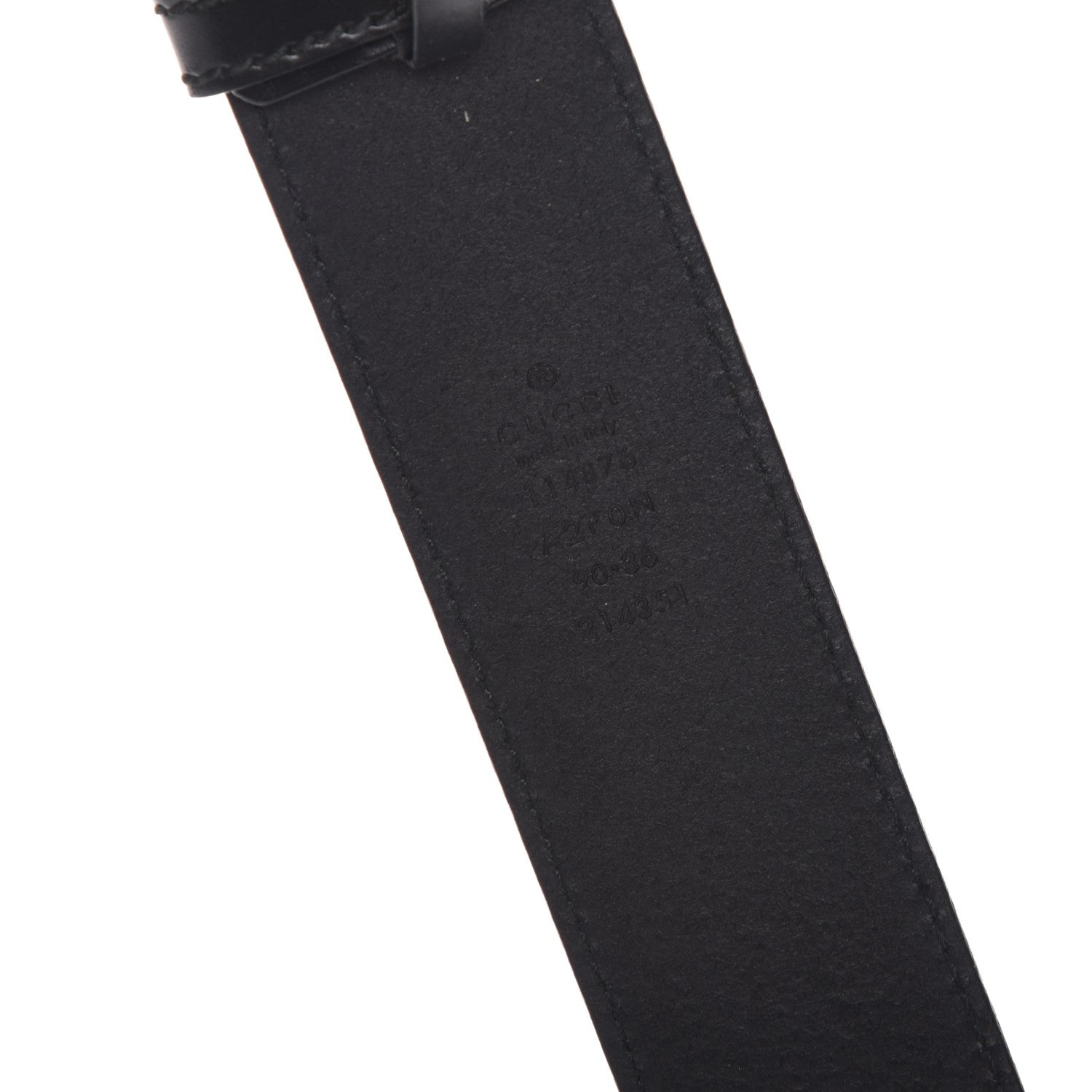 Gucci Calfskin Interlocking G 40mm Belt 90 36 Black 4 of 5