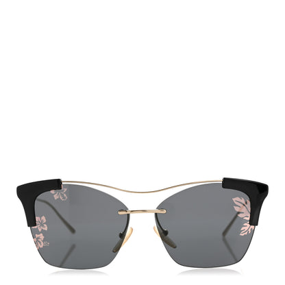Prada Cat Eye Floral Sunglasses SPR 21U Black 2 of 8