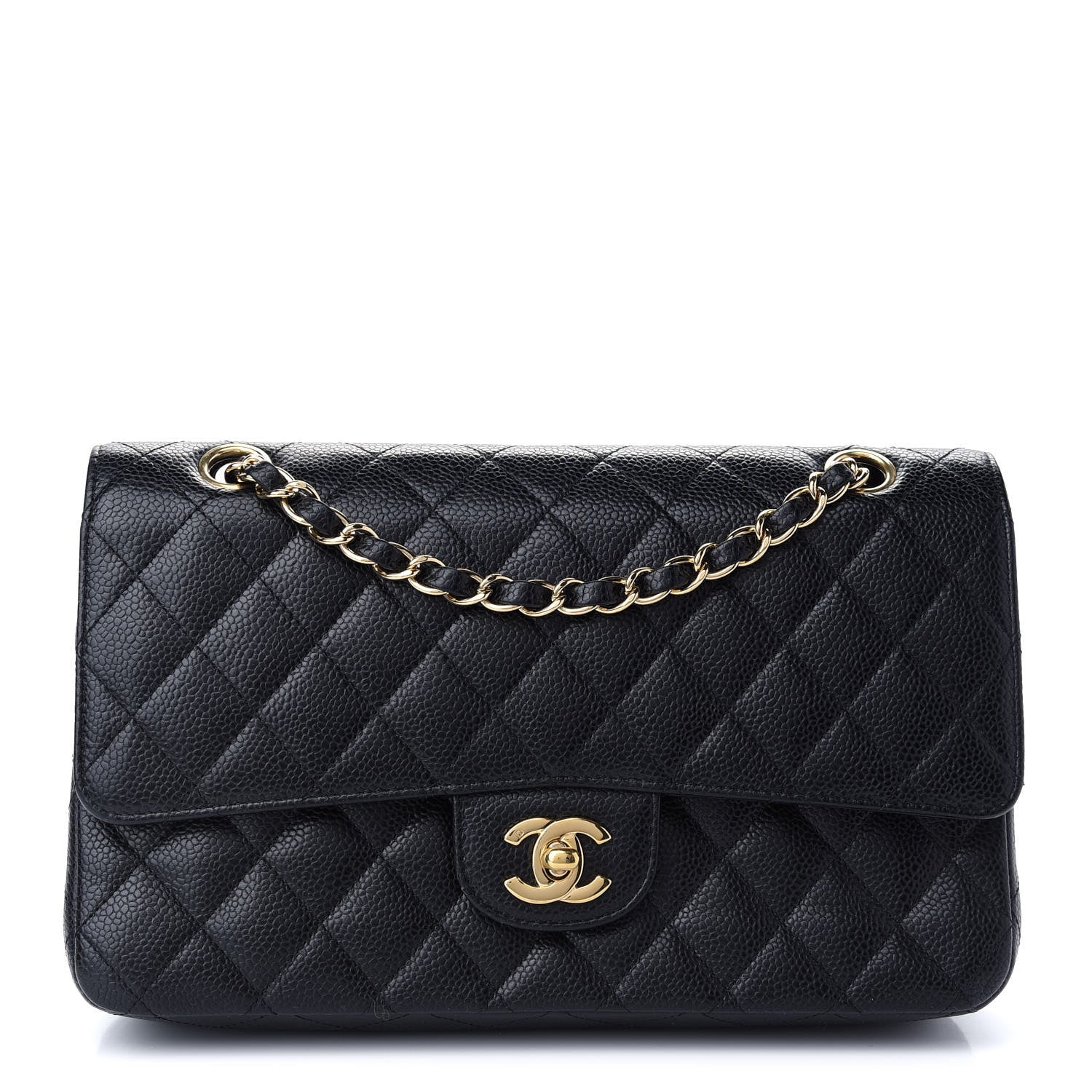 Chanel Caviar Quilted Medium Double Flap Black 1 of 13