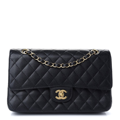 Chanel Caviar Quilted Medium Double Flap Black 1 of 13
