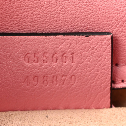 Gucci Wonka Grain Calfskin Mini Diana Tote Bag Wild Rose Fuxia Fluo 7 of 9