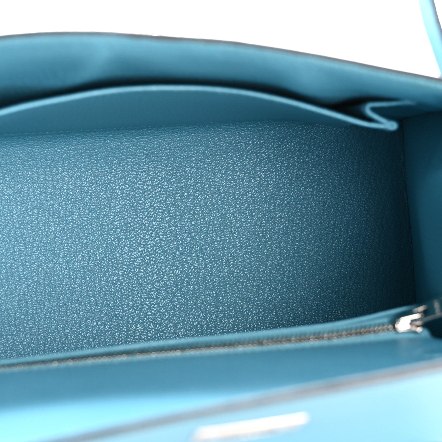 Hermes Madame Calfskin Kelly Sellier 25 Bleu du Nord 5 of 13