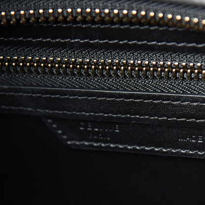 Celine Smooth Calfskin Multicolor Double Stitching Micro Luggage Black 7 of 13
