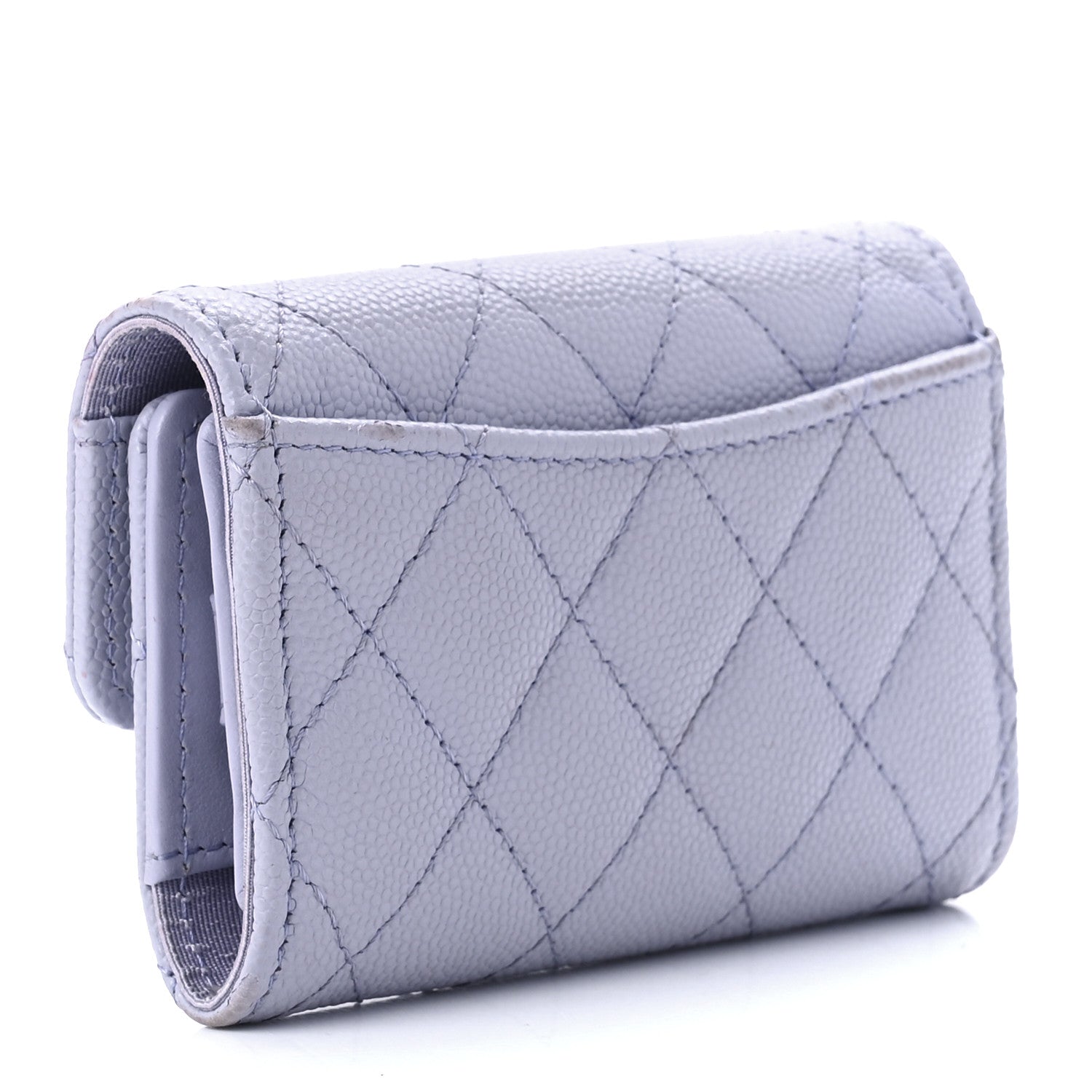 Chanel Caviar Quilted Classic 4 Key Holder Wallet Light Purple 2 of 10
