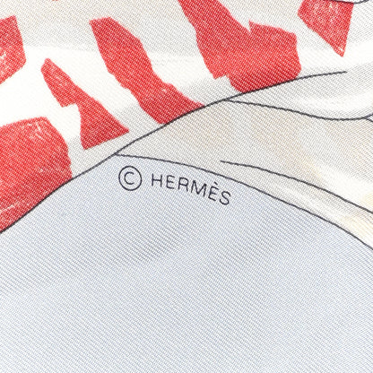 Hermes Silk Story 90 Scarf Bleu Glacier Rose Multicolor 3 of 4