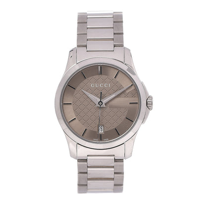 Gucci Stainless Steel 27mm G-Timeless Quartz Watch Brown 1 of 9