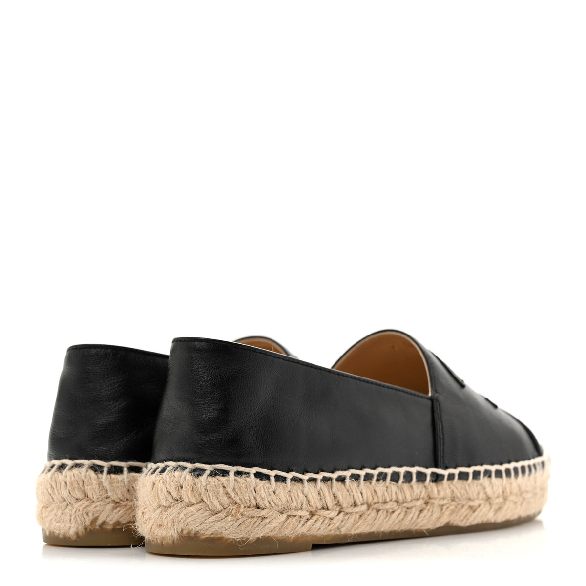 Lambskin CC Espadrilles 36 Black