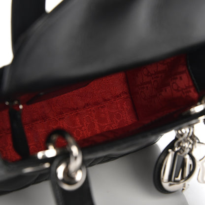 Christian Dior Lambskin Cannage Mini Lady Dior Black 6 of 8