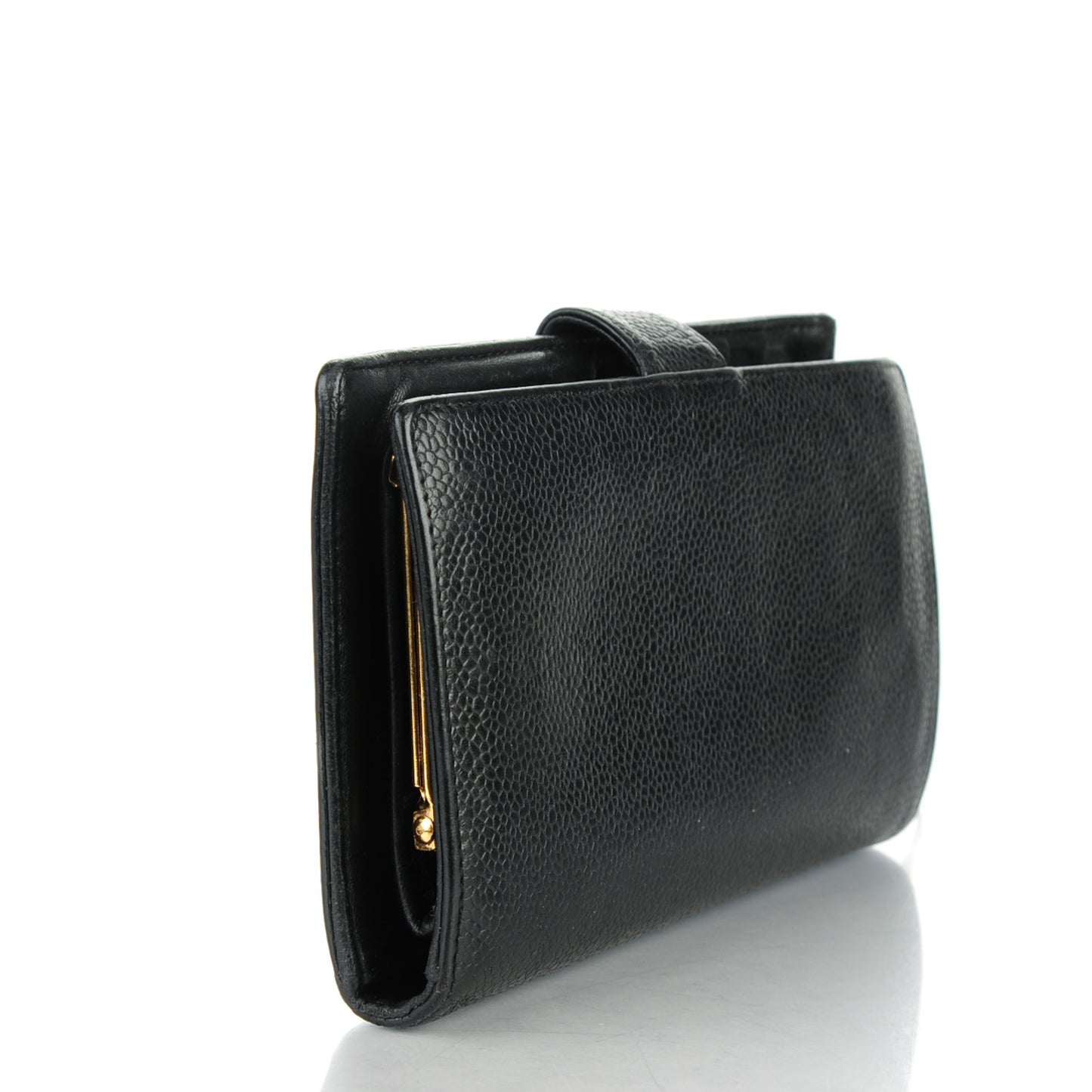 Caviar Timeless CC French Wallet Black