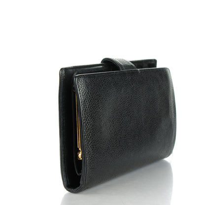 Chanel Caviar Timeless CC French Wallet Black 3 of 10