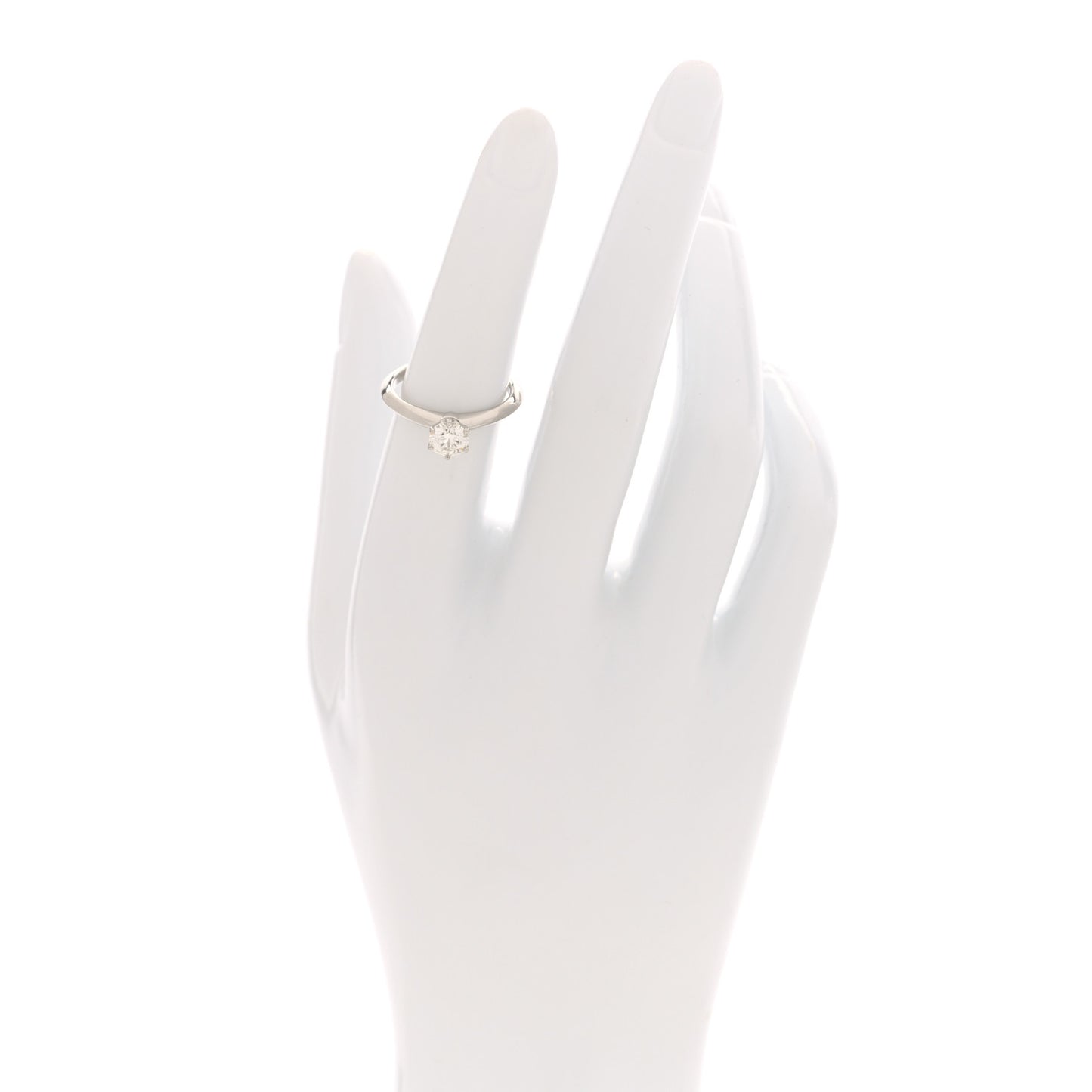 Platinum Diamond .62ct Solitaire Engagement Ring 52 6