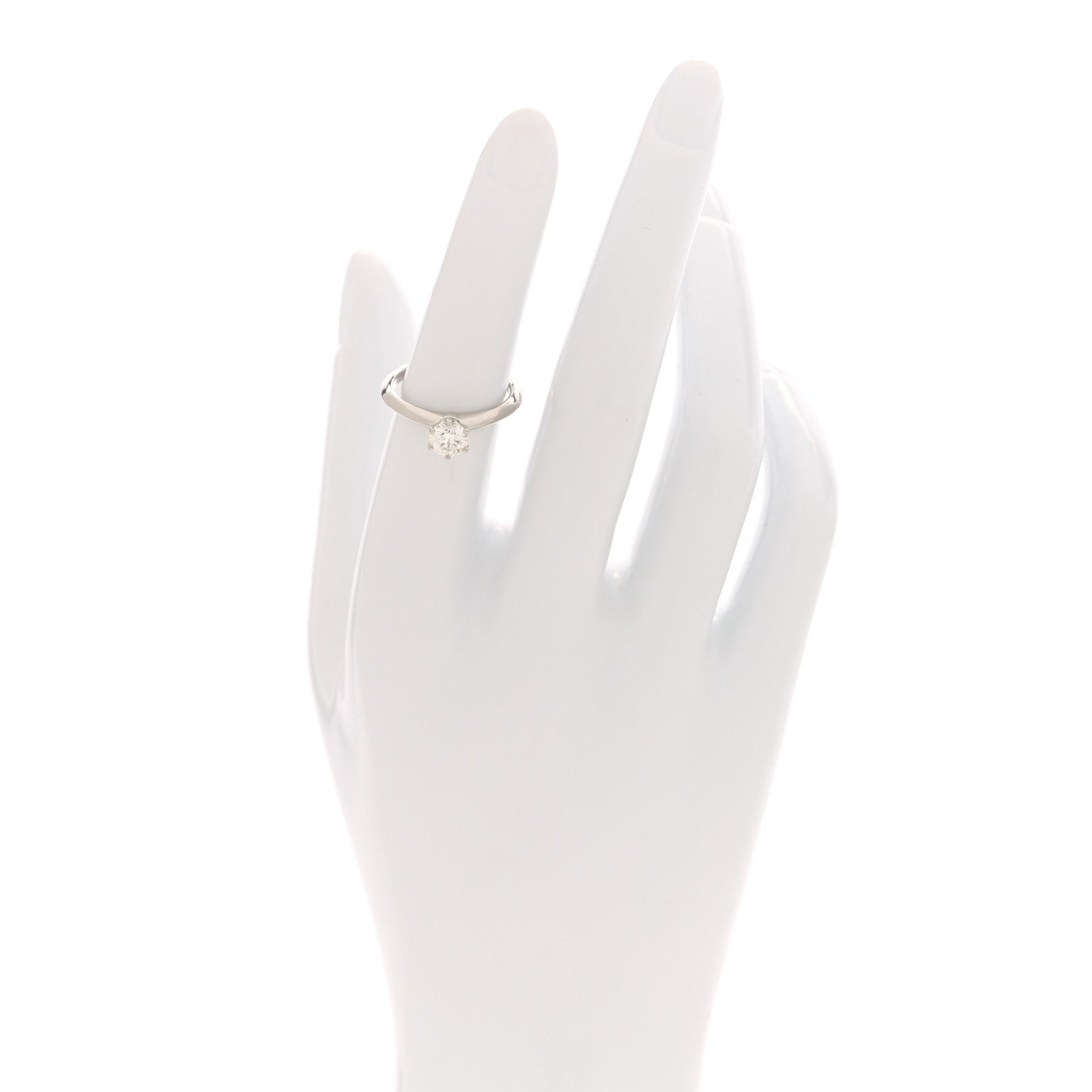 Tiffany Platinum Diamond .62ct Solitaire Engagement Ring 52 6 2 of 6