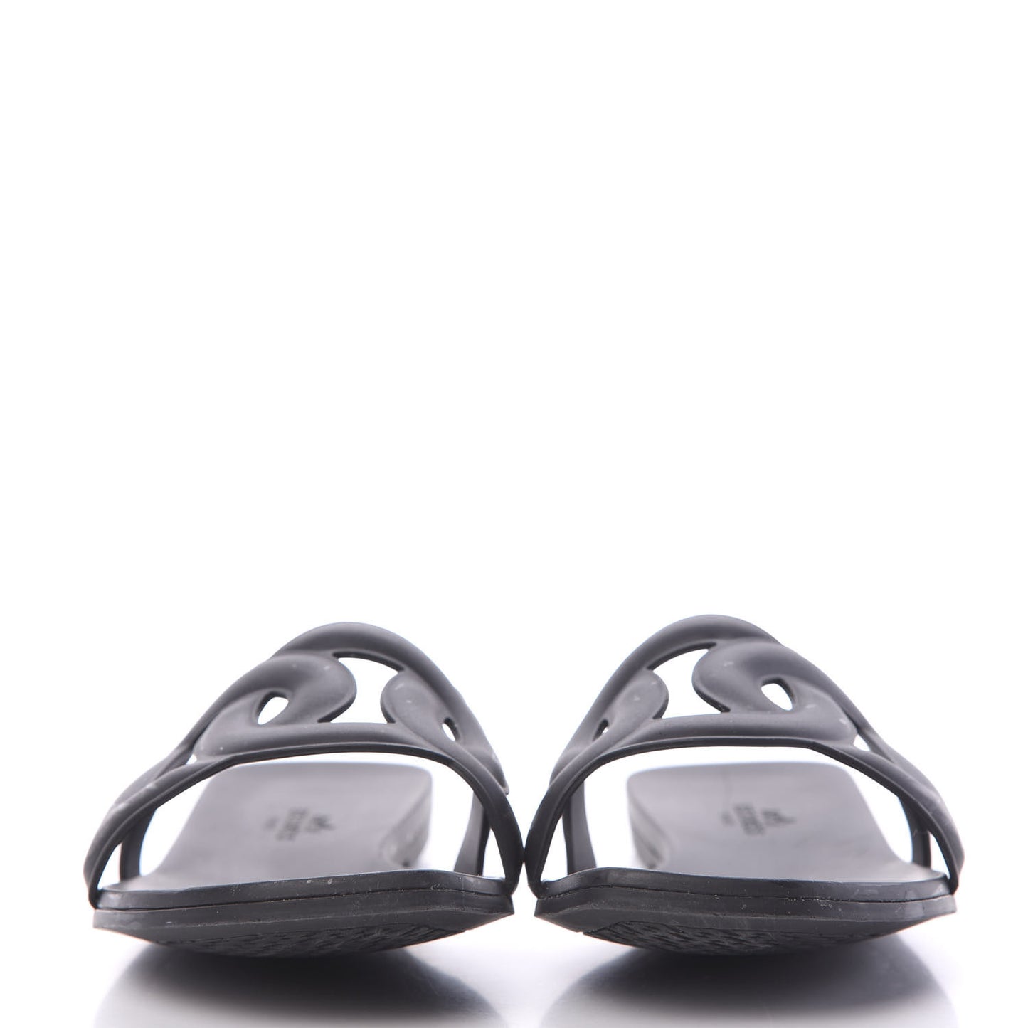 Rubber Aloha Sandals 39 Black