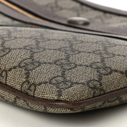 Gucci GG Supreme Monogram Large Ophidia Pouch Clutch Brown 10 of 10