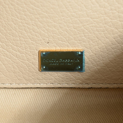 Dolce & Gabbana Calfskin Mini Miss Bonita Satchel Beige 6 of 7