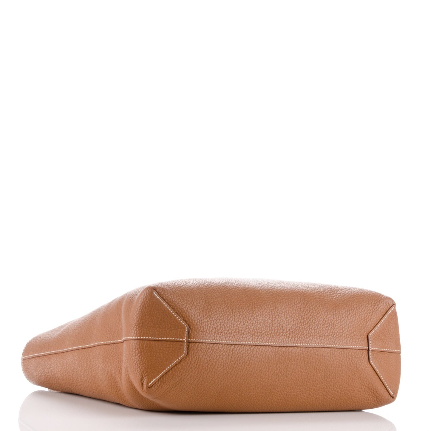 Taurillon Clemence Double Sens 45 Reversible Tote Orange Gold