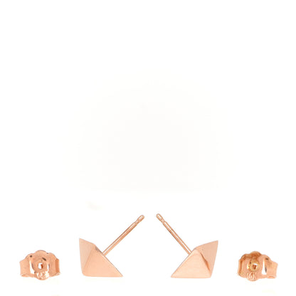 Anita Ko 14K Rose Gold Pyramid Stud Earrings 3 of 4