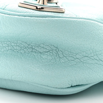 Balenciaga Chevre Silver Metallic Edge Hardware Hip Bleu Maldives 10 of 10
