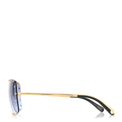 Louis Vuitton The Party Square Sunglasses Z2354E Blue 3 of 8