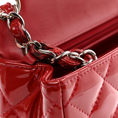 Chanel Patent Quilted Mini Square Flap Red 12 of 12