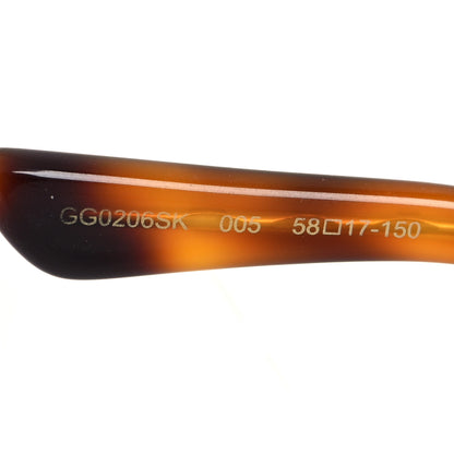Gucci Web Round Sunglasses GG0206SK Gold 6 of 8