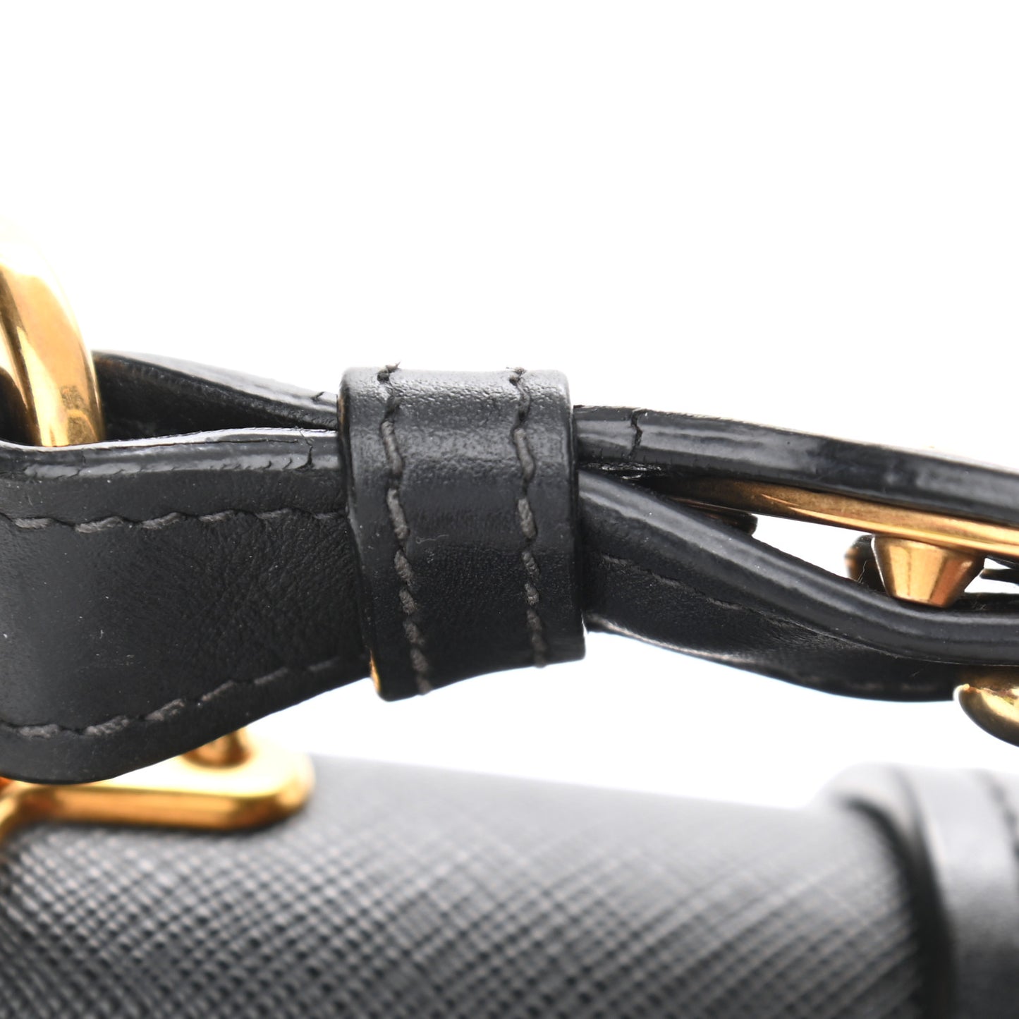 City Calf Saffiano Cahier Bag Black