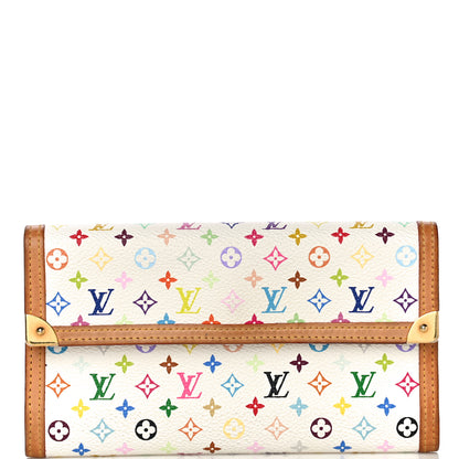 Louis Vuitton Monogram Multicolor Porte Tresor International Wallet White 7 of 23