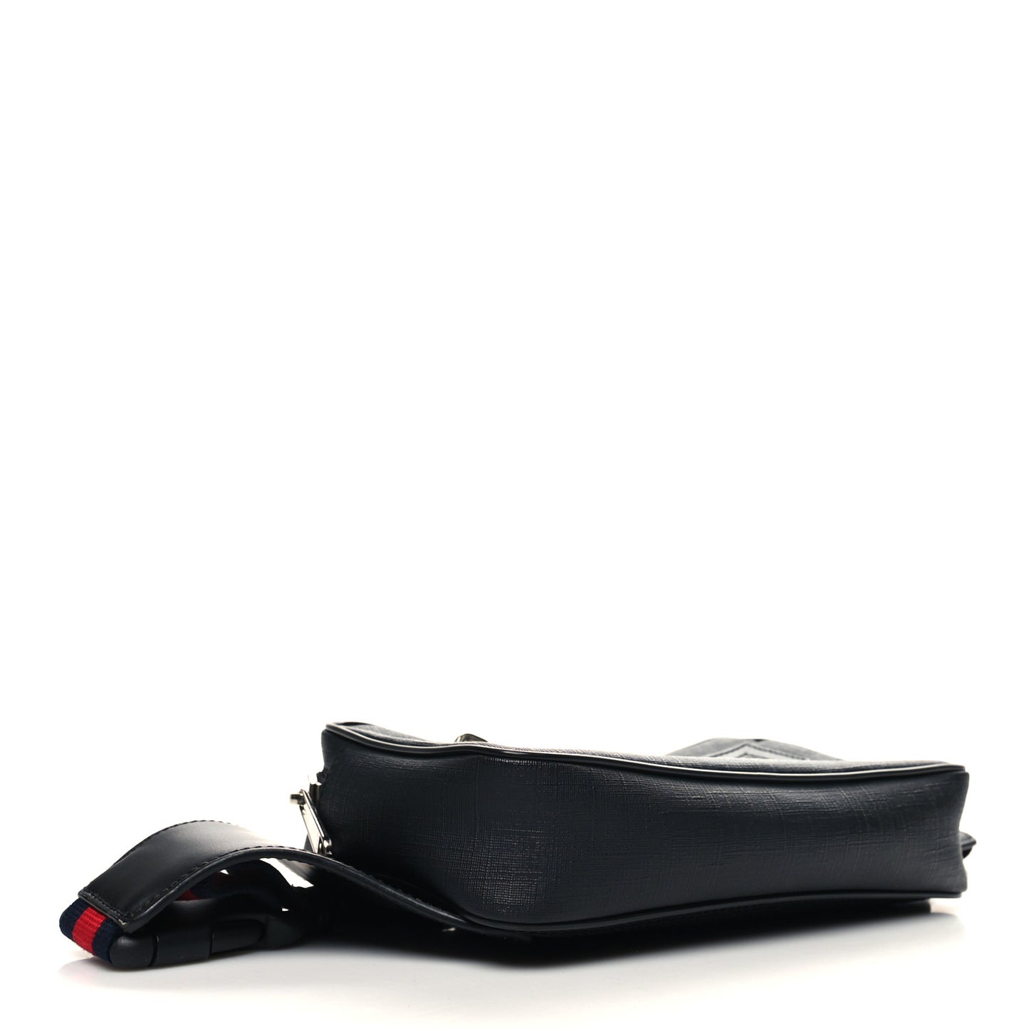 Soft GG Supreme Monogram Web Belt Bag Black Grey